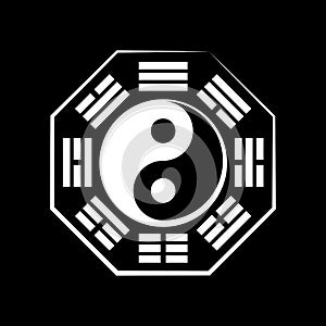 Yin & Yang (duality) and BÃÂ-guÃÂ  (the eight trigrams) photo